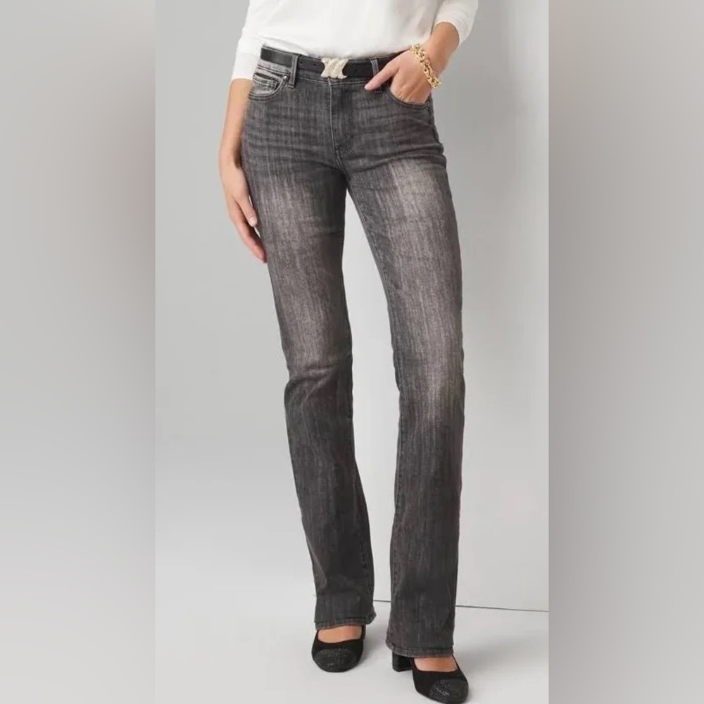 White House Black Market mid rise bootcut jeans